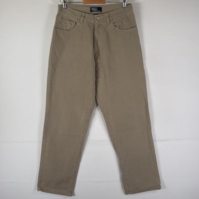 古着 ポロバイラルフローレン Polo by Ralph Lauren チノパンツ 長ズボン コットンパンツ ボトムス w32 L32 ベージュ系 メンズ