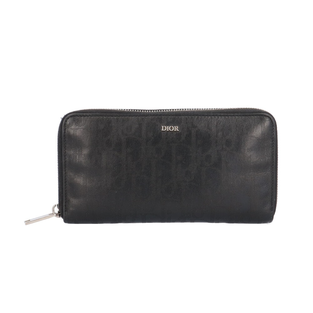 ディオール ロングジップウォレット オブリークギャラクシー 長財布 レザー 2ESBC252VPD H03E レディース Dior  中古