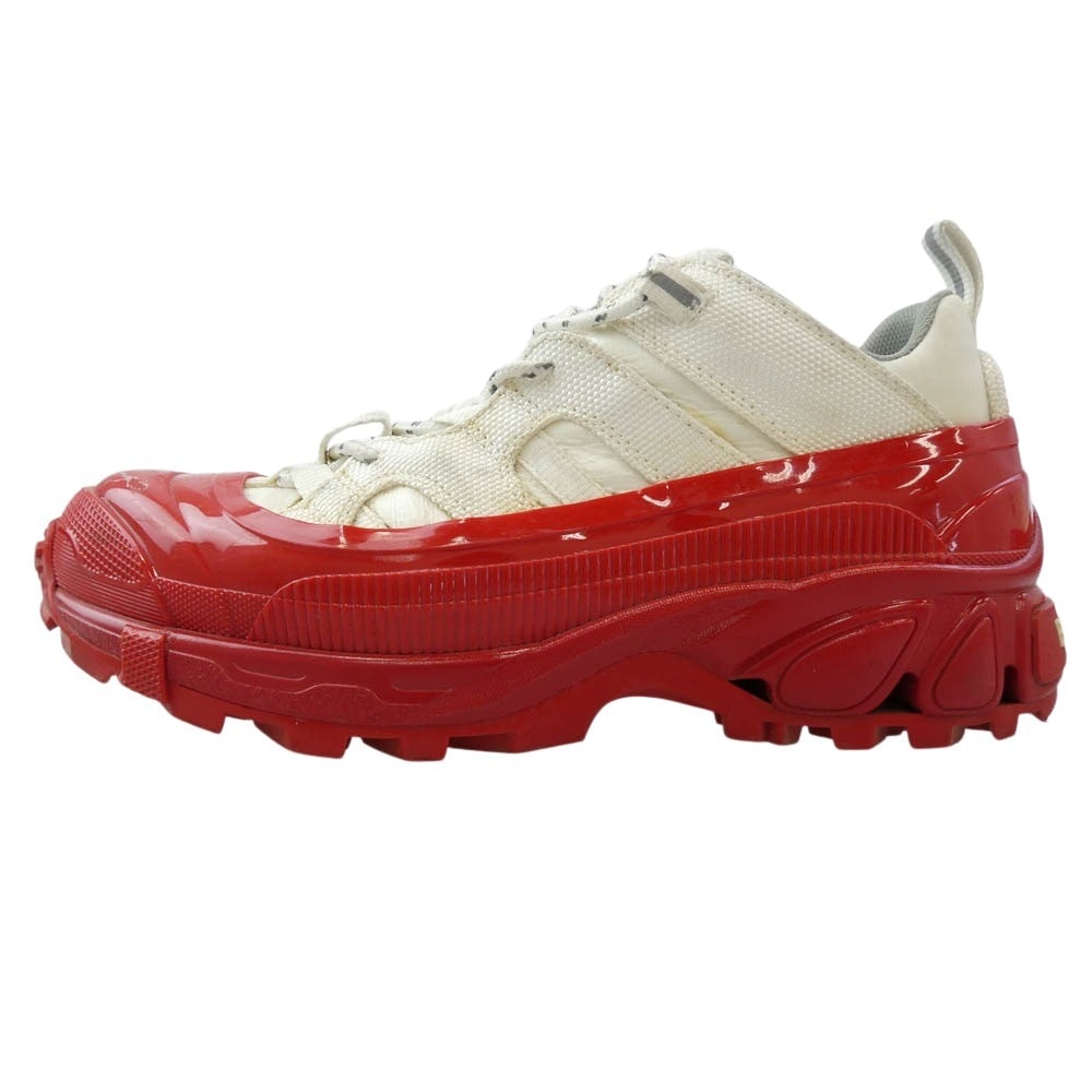BURBERRY バーバリー スニーカー LOW TOP SNEAKERS スニーカー ホワイト系 レッド系 37【中古】