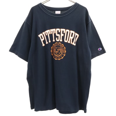 Champion チャンピオン PITTSFORD 半袖 リバースウィーブ Tシャツ L ネイビー