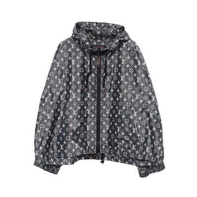 ルイ・ヴィトン LOUIS VUITTON モノグラム フード付き ジップアップ 衣料品 アウター シルク ポリエステル グレー レディース グレー系 / ホワイト系 FI0W19TTL 【中古】