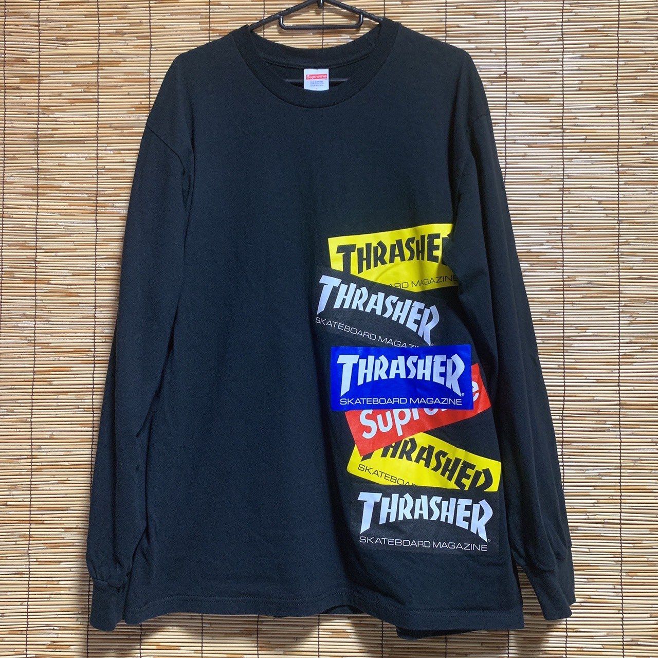 Supreme / Thrasher® Multi Logo L/S Tee "Black"