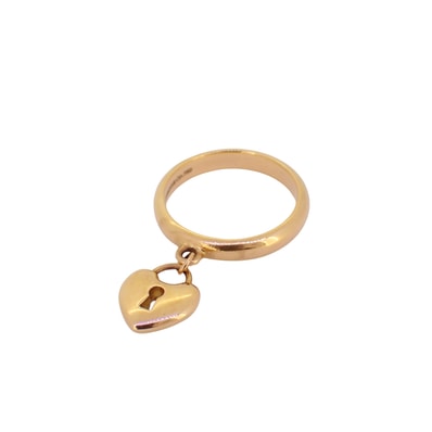 TIFFANY&Co. ティファニー ハートロック K18PG ゴールド レディース リング 指輪