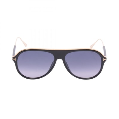 トムフォード TOM FORD Nicholai-02vグラデーションレンズ サングラス 衣料品 プラスチック / GP メンズ ブラック系 / ゴールド系 TF624 【中古】