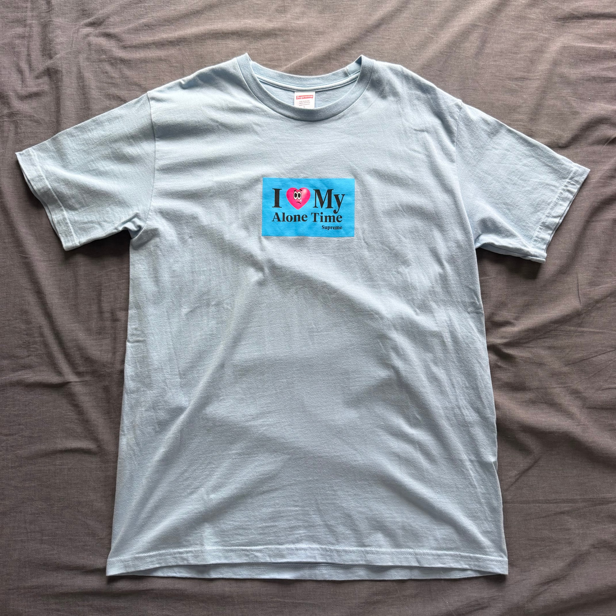 Supreme Alone Time Tee "Powder Blue"