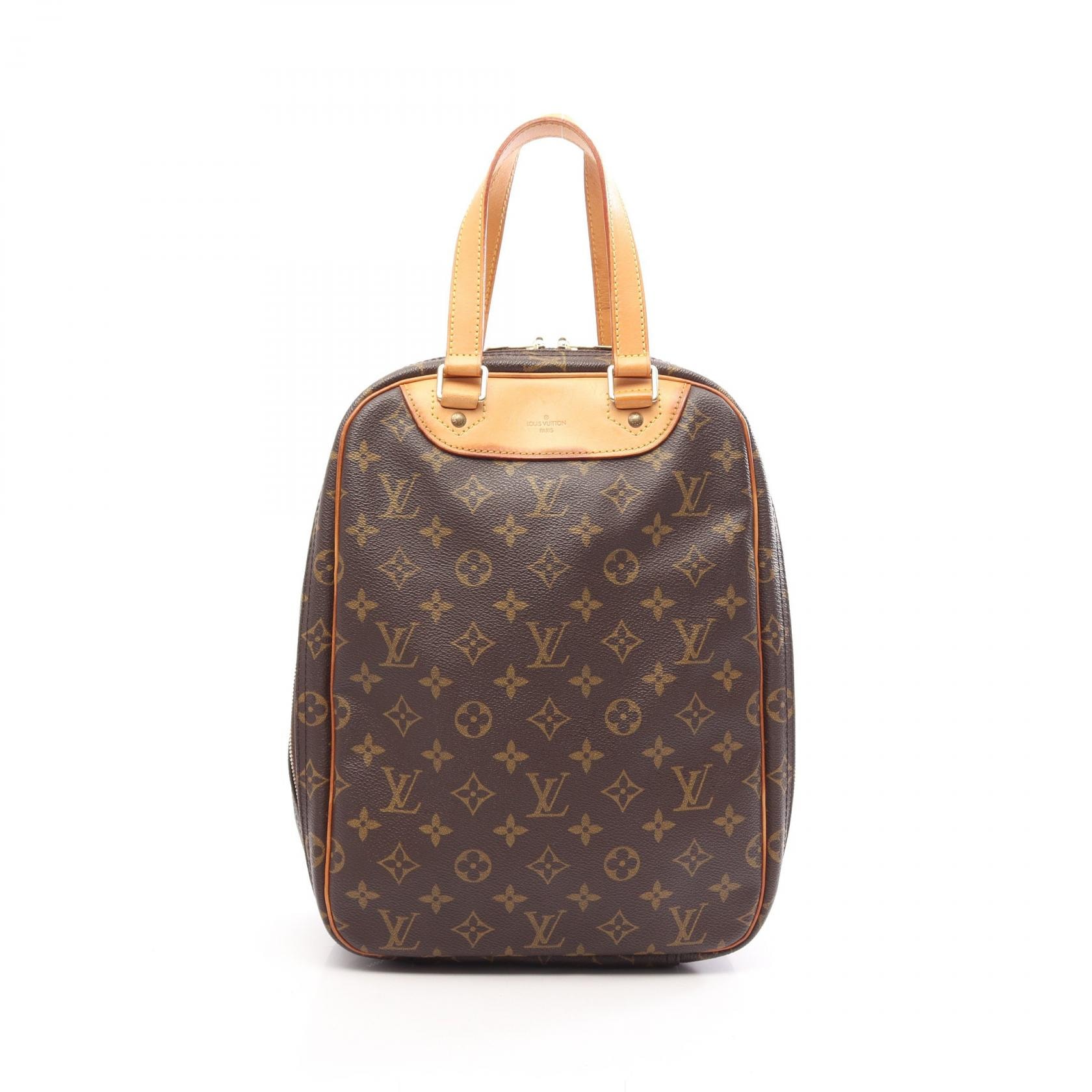 ルイ・ヴィトン LOUIS VUITTON エクスキュルシオン モノグラム ハンドバッグ バッグ PVCコーティングキャンバス レザー レディース ブラウン系 M41450 【中古】