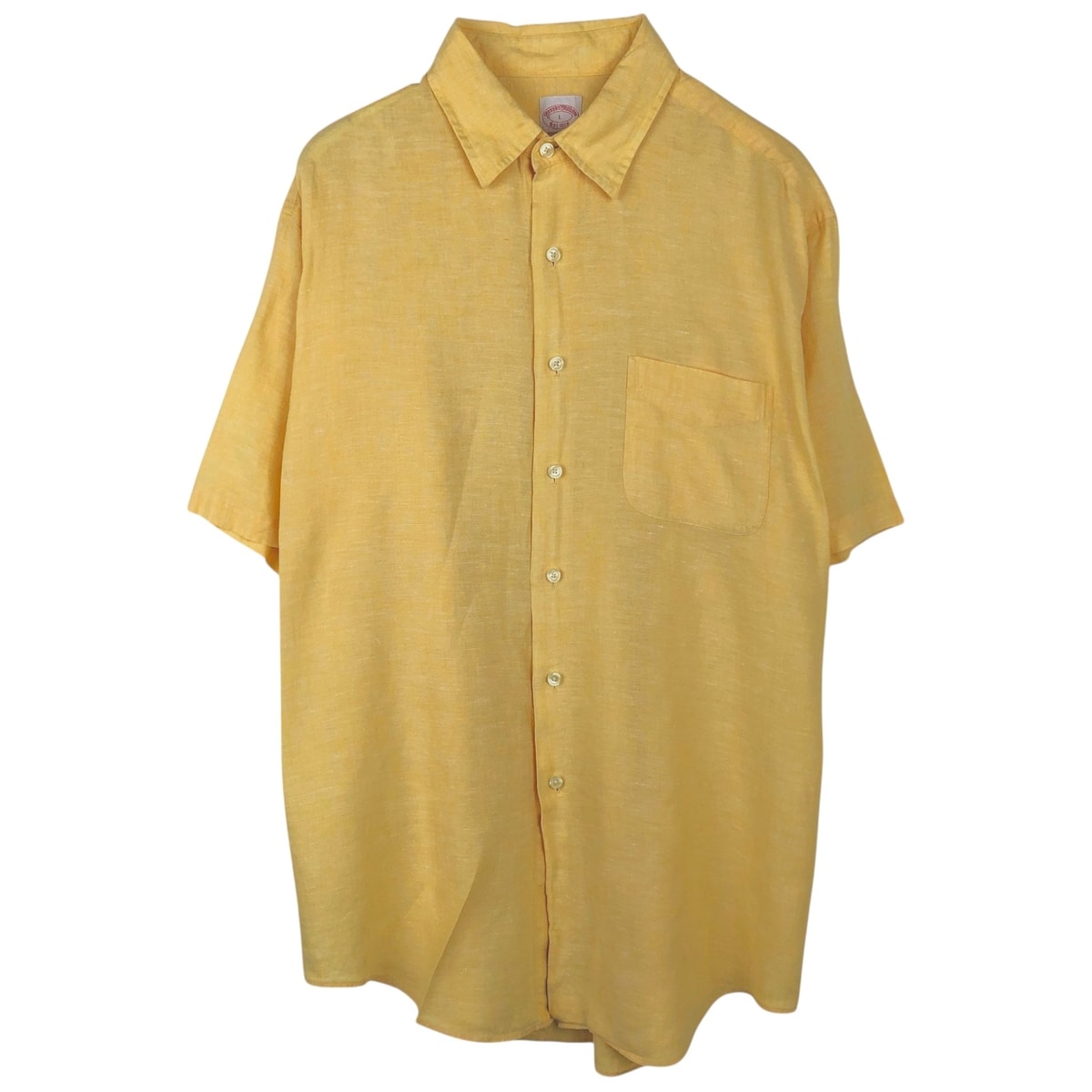 古着 ブルックスブラザーズ Brooks Brothers Est.1818 半袖 リネンシャツ メンズL相当/eaa655806