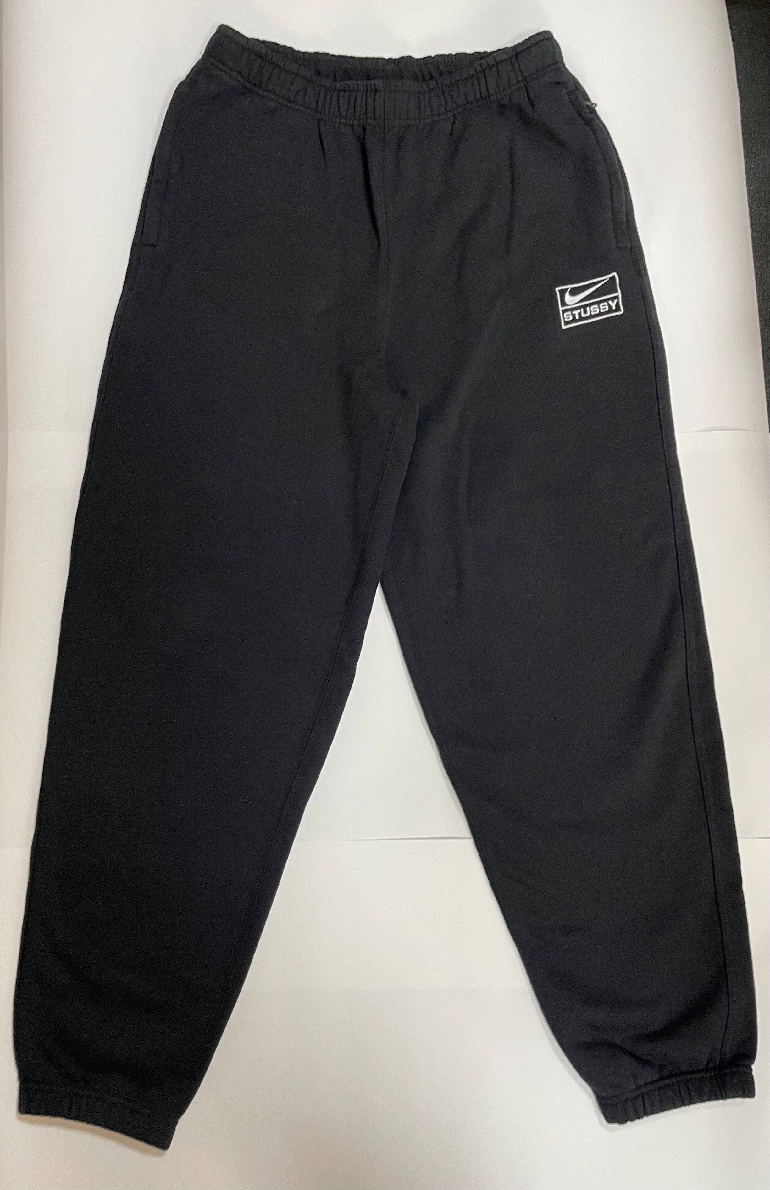 Stussy x Nike Stone Washed Fleece Pant "Black" (US Size) FN5235-010