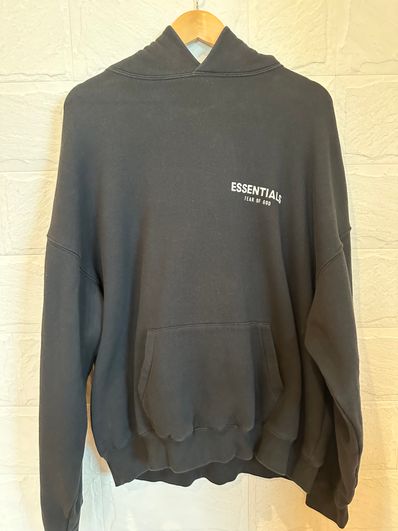 ESSENTIALS プルオーバー フーディー ブラック