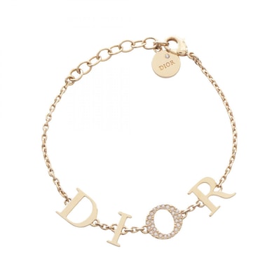 ディオール Dior Dio(r)evolution ディオレボリューション ブレスレット アクセサリー GP(ゴールドメッキ) ラインストーン レディース ゴールド系 / クリア系 【中古】