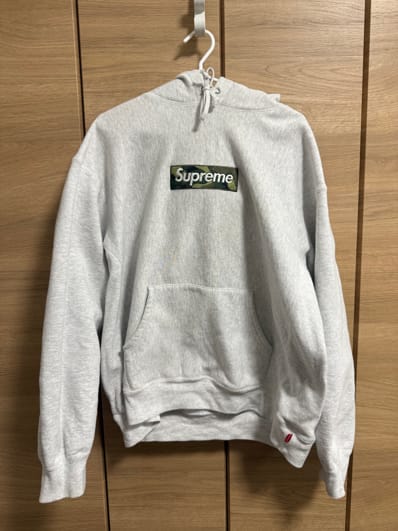 Supreme Box Logo Hooded Sweatshirt "Ash Grey" (23FW)