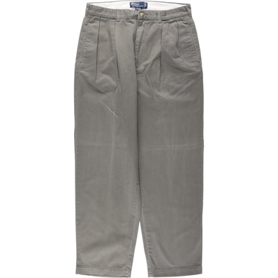 古着 ラルフローレン Ralph Lauren POLO by Ralph Lauren ANDREW PANT ツータック チノパンツ メンズw33相当/eaa663441