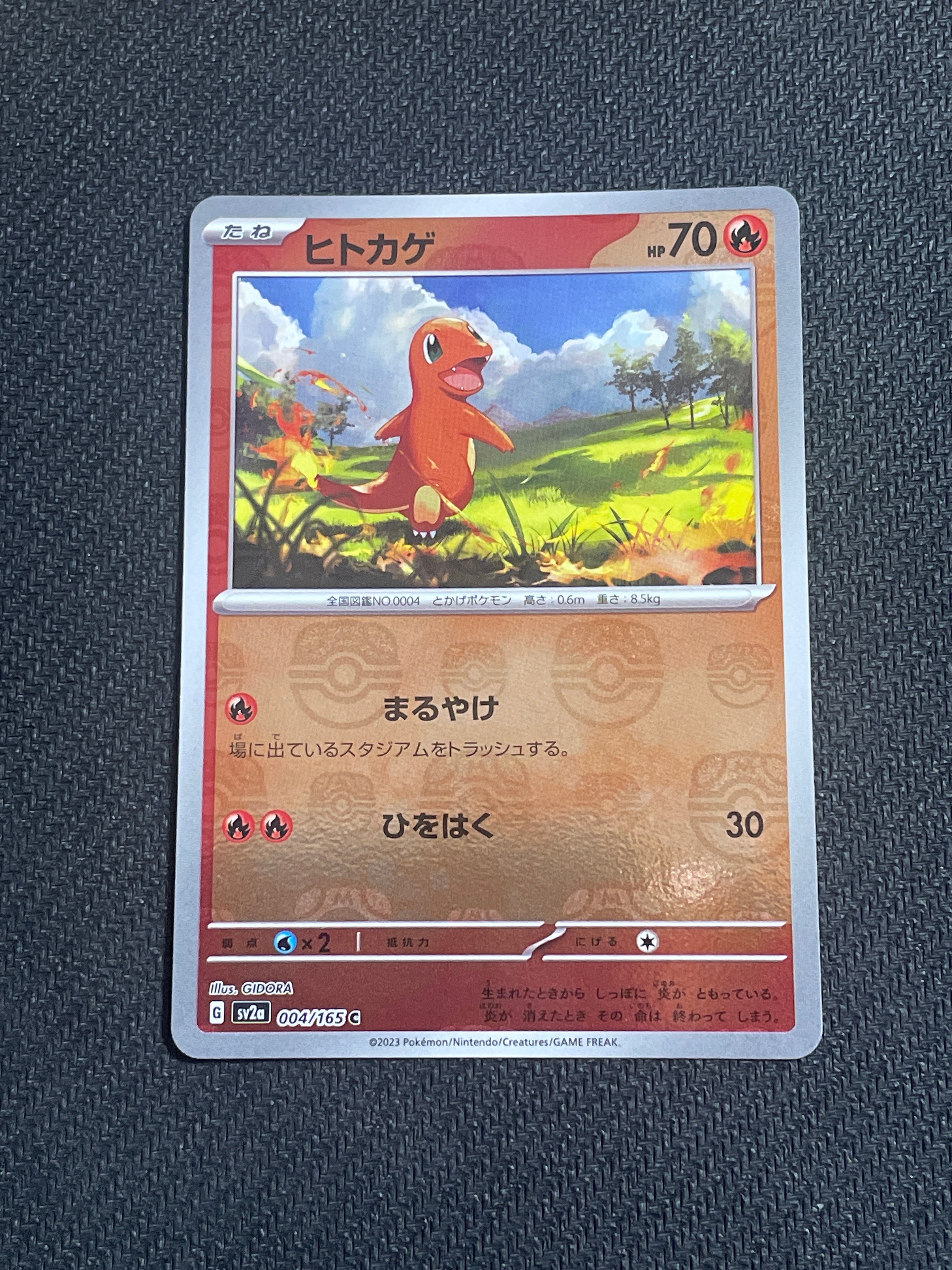 ヒトカゲ C: マスターボールミラー[SV2a 004/165](強化拡張パック「ポケモンカード151」)
