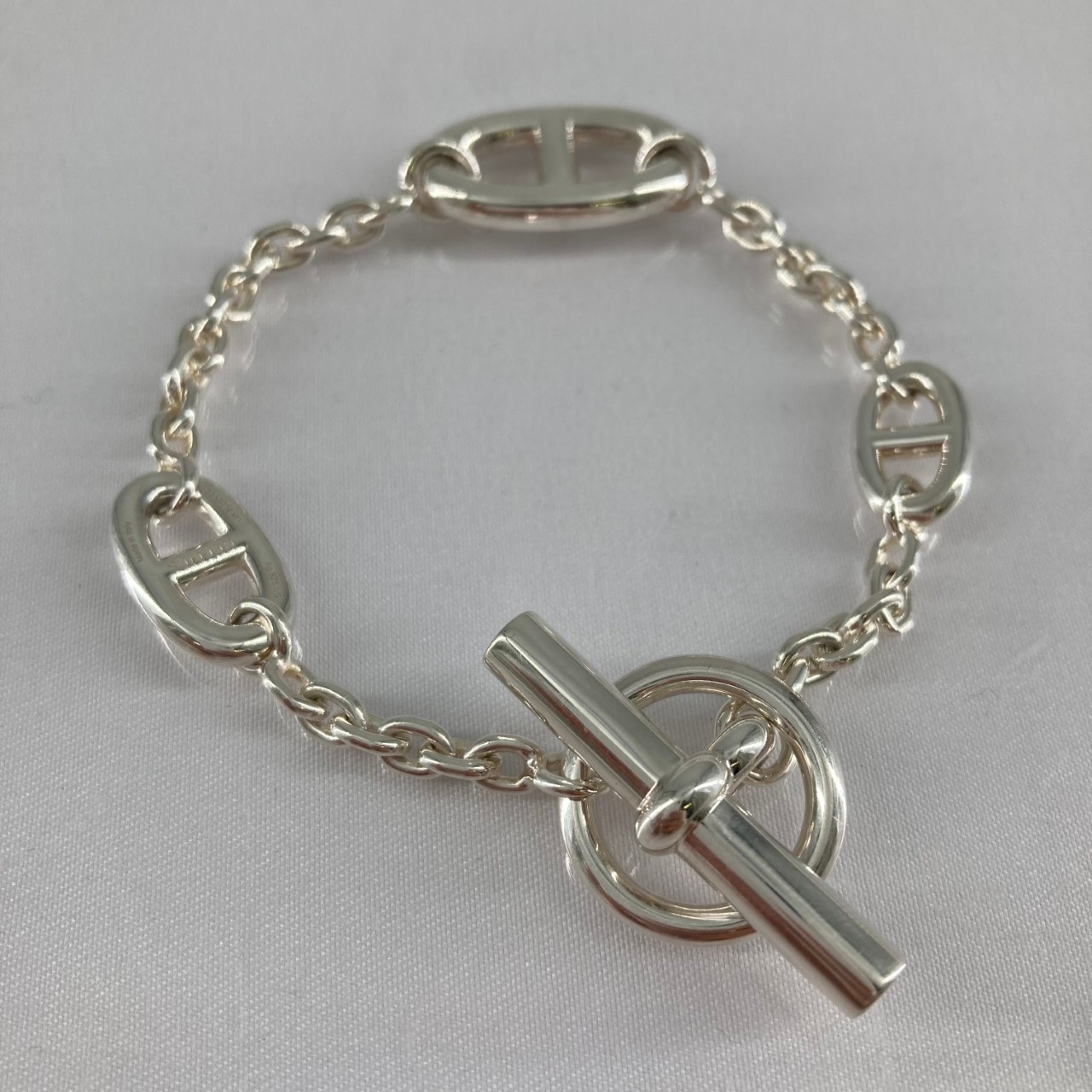 Hermes Chaine D'ancre Farandole Bracelet "Silver"