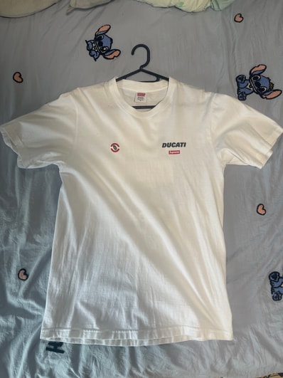 Supreme x Ducati Logos Tee "White"