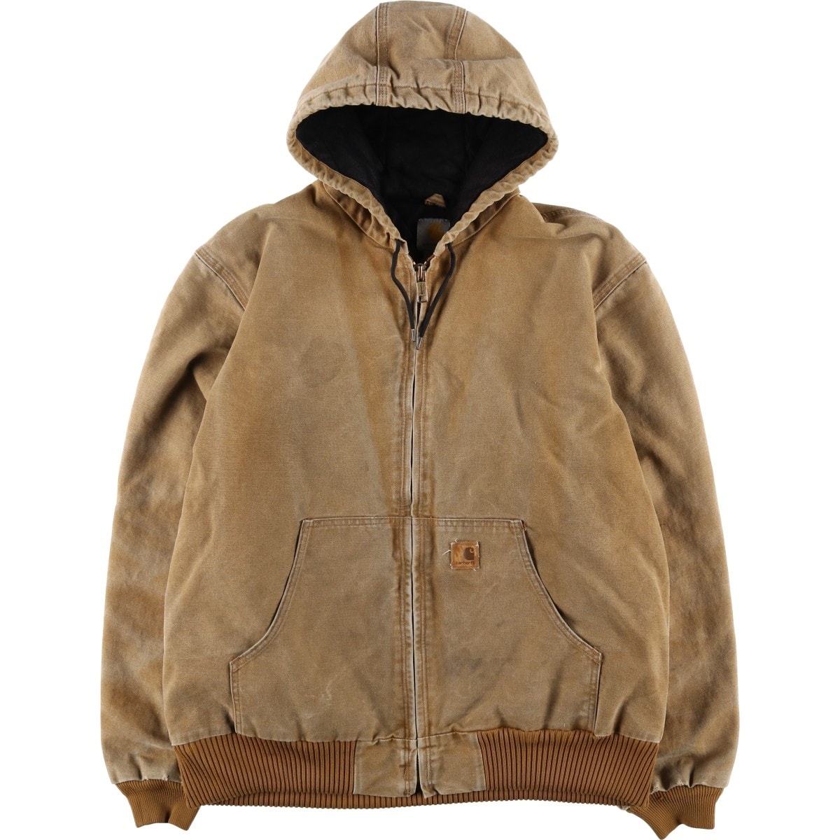 古着 カーハート Carhartt アクティブジャケット 中綿入り ダックフルジップパーカー メンズL相当/eaa619170