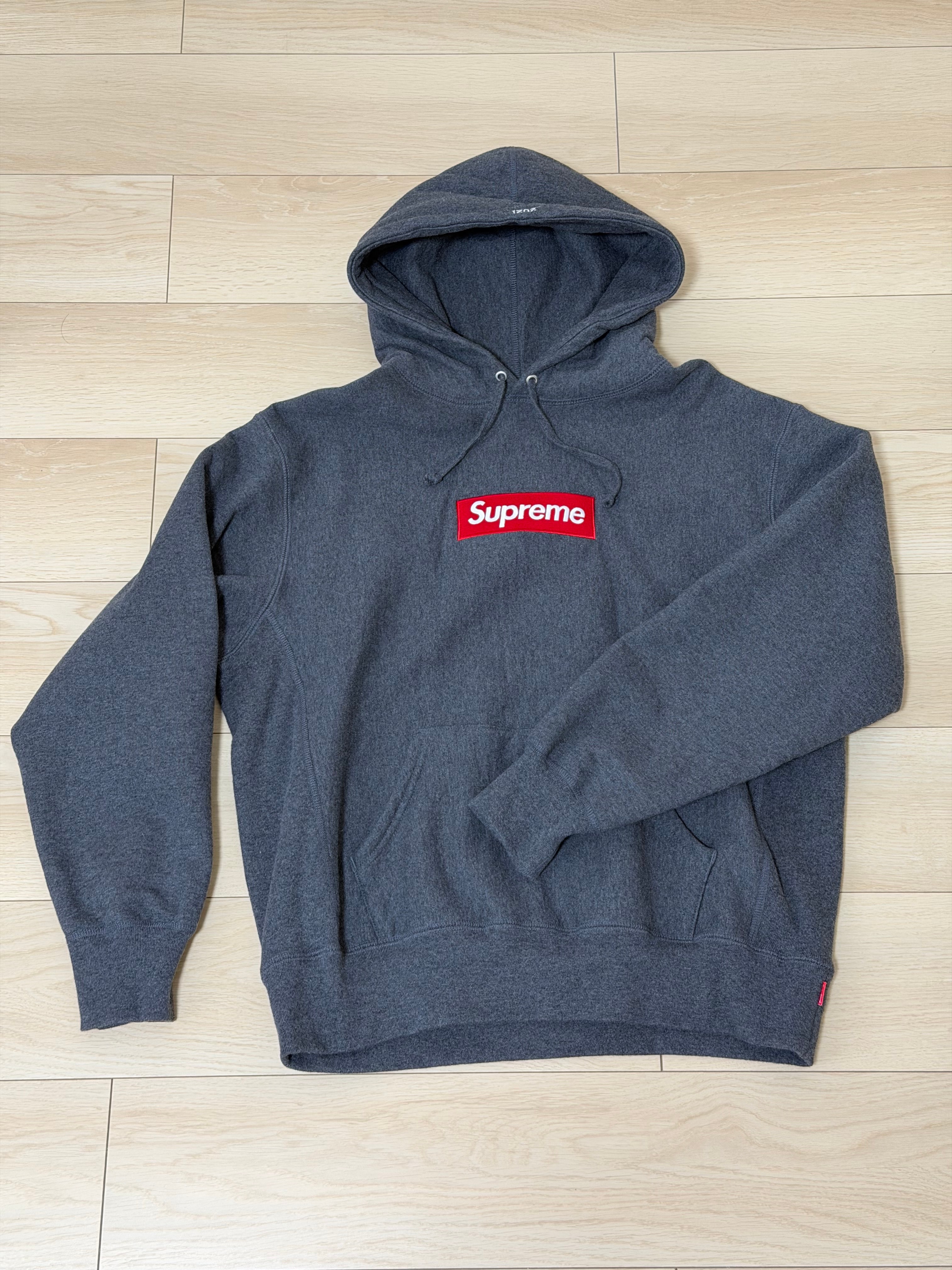 Supreme Box Logo Hooded Sweatshirt "Charcoal" (21FW)