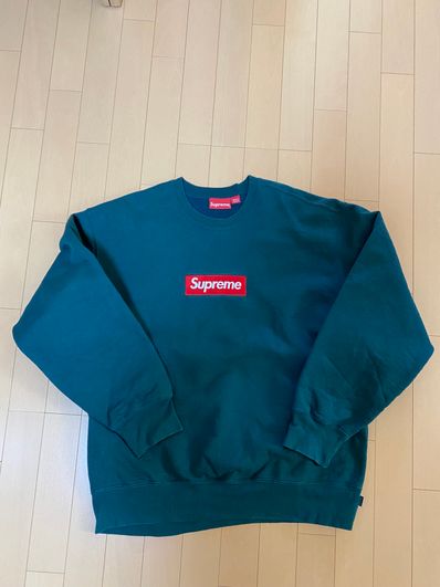 Supreme Box Logo Crewneck "Dark Pine" (22FW)