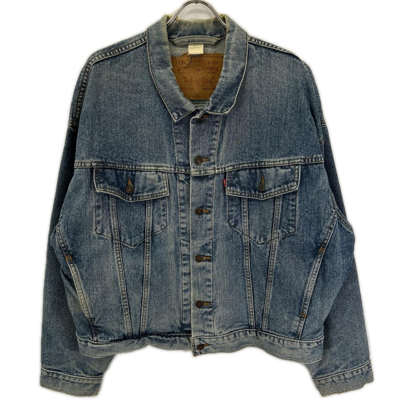 リーバイス 90s 70598 デカパッチ インディゴ 4th デニムジャケット L
