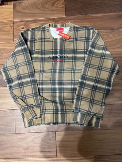 Supreme Plaid Crewneck Supreme Plaid Crewneck