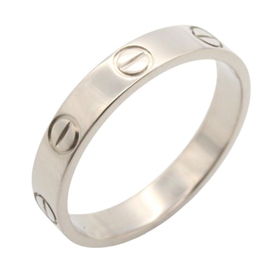 カルティエ CARTIER ミニラブリング リング・指輪 ジュエリー K18WG(ホワイトゴールド) メンズ レディース シルバー系 B4085100 【中古】