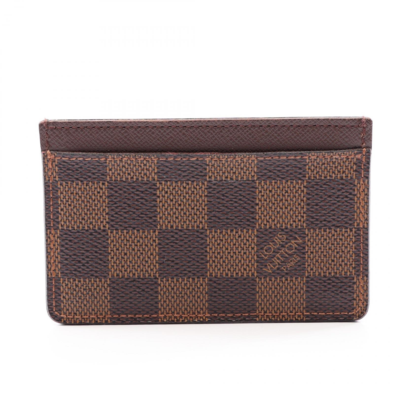 ルイ・ヴィトン LOUIS VUITTON ポルトカルト サーンプル ダミエエベヌ カードケース アクセサリー レザー PVC レディース ブラウン系 N61722 【中古】