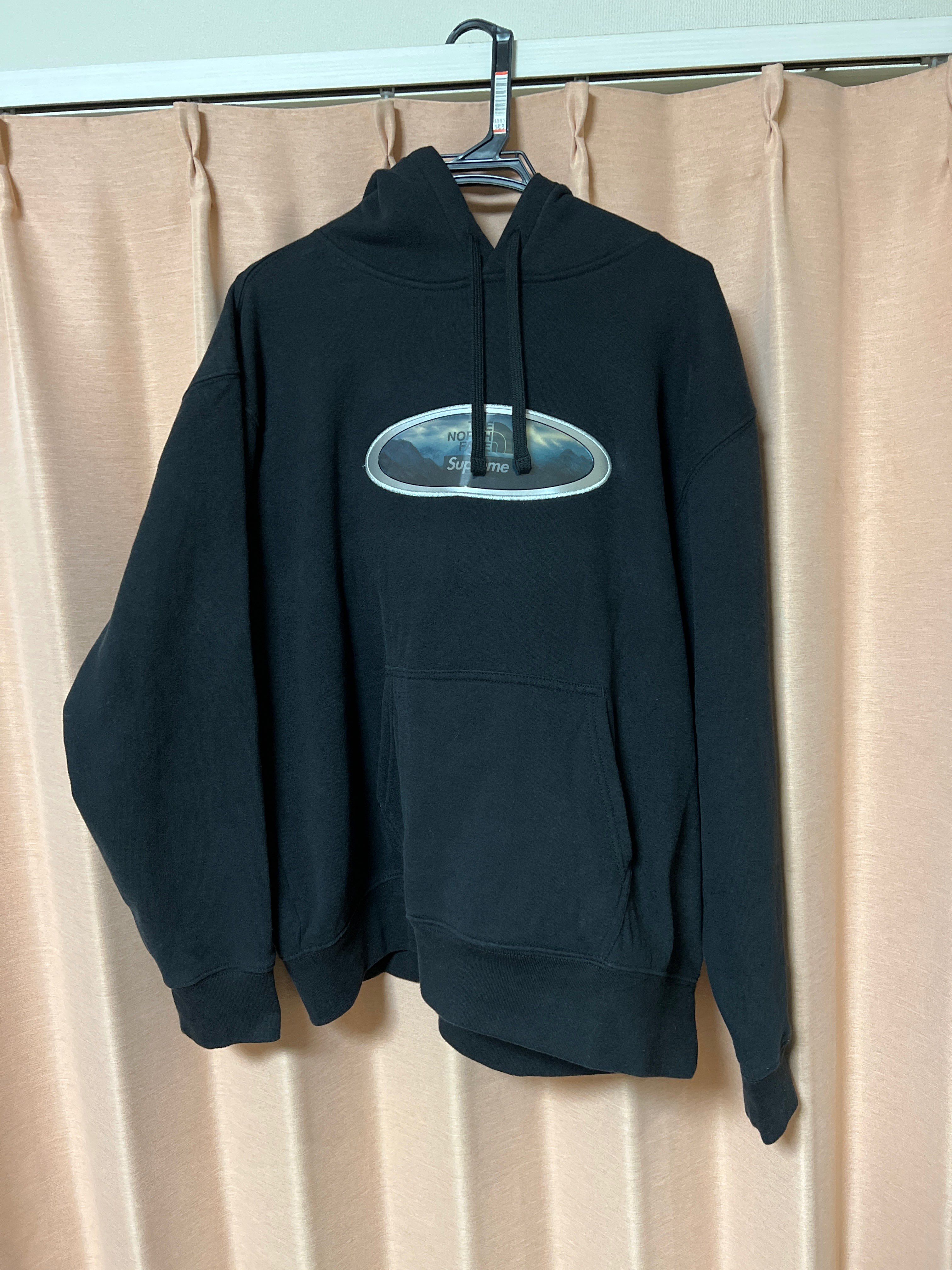 Supreme x The North Face Lenticular Mountains Hooded Sweatshirt "Black"