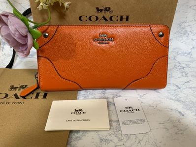 COACH長財布 濃いオレンジ 正規品