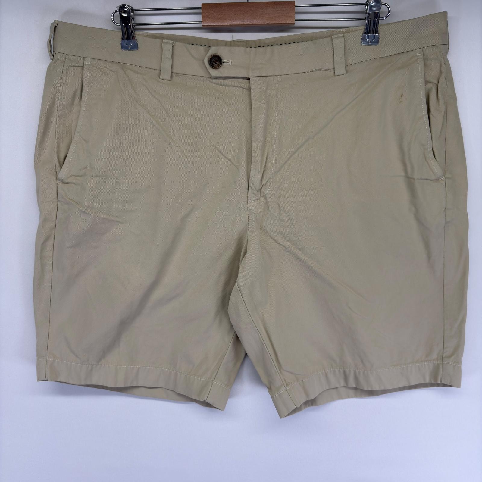 古着 ブルックスブラザーズ Brooks Brothers パンツ ハーフパンツ チノパン ワンポイントロゴ ジッパーフライ w40  ベージュ系 メンズ