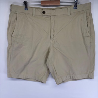 古着 ブルックスブラザーズ Brooks Brothers パンツ ハーフパンツ チノパン ワンポイントロゴ ジッパーフライ w40 ベージュ系 メンズ