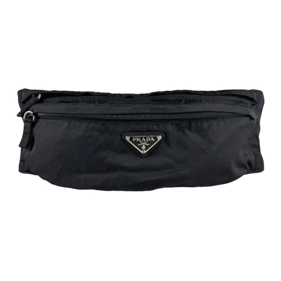 プラダ PRADA ウエストバッグ ボディバッグ ナイロン ブラック ユニセックス【中古】 z8603
