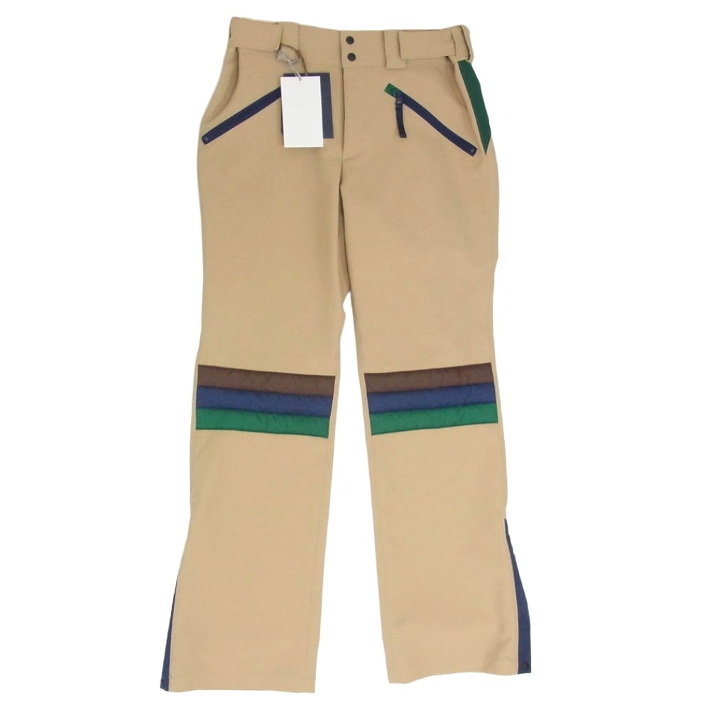 kolor カラー パンツ 24SS 24SCM-P01101 Side Slit Panels Pants サイドスリットカラーブロックパンツ 切替パンツ ベージュ系 3【極上美品】【中古】