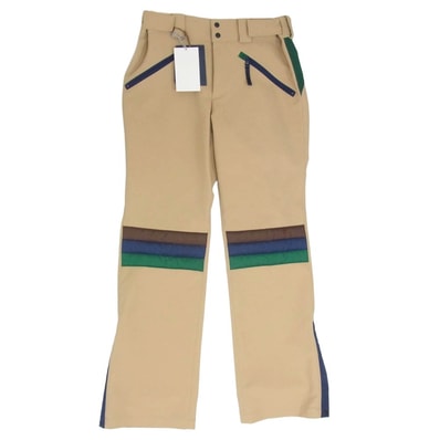 kolor カラー パンツ 24SS 24SCM-P01101 Side Slit Panels Pants サイドスリットカラーブロックパンツ 切替パンツ ベージュ系 3【極上美品】【中古】