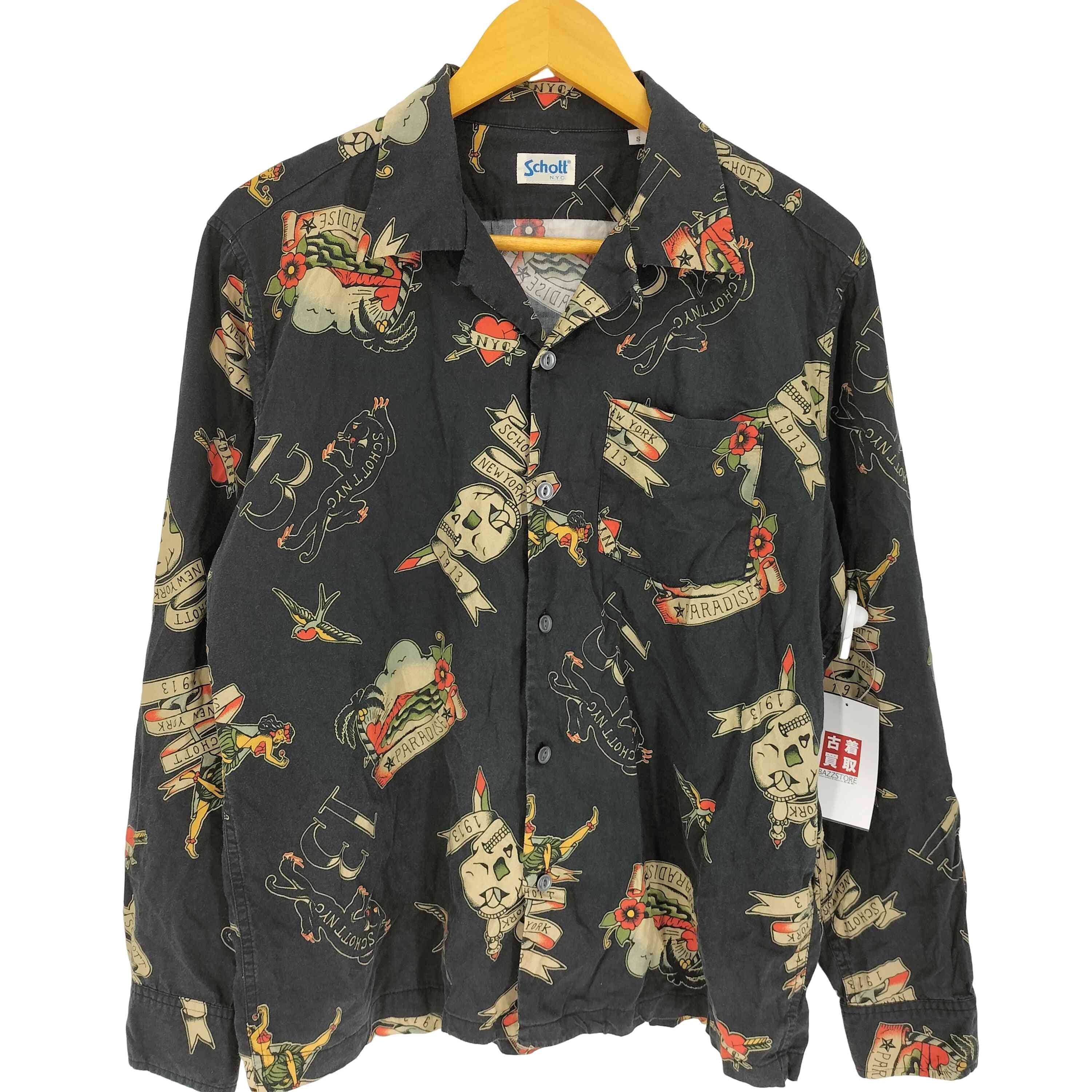 総柄 L/S シャツ【1142975575004】
