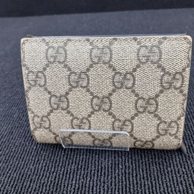 GUCCI GG Supreme Card Case "Beige"