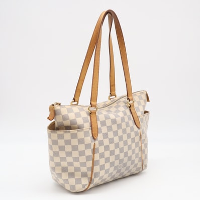 LOUIS VUITTON ルイ・ヴィトン アズール トータリーPM N51261 ハンドバッグ ブラウン ベージュ コーティングキャンバス レザー レディース