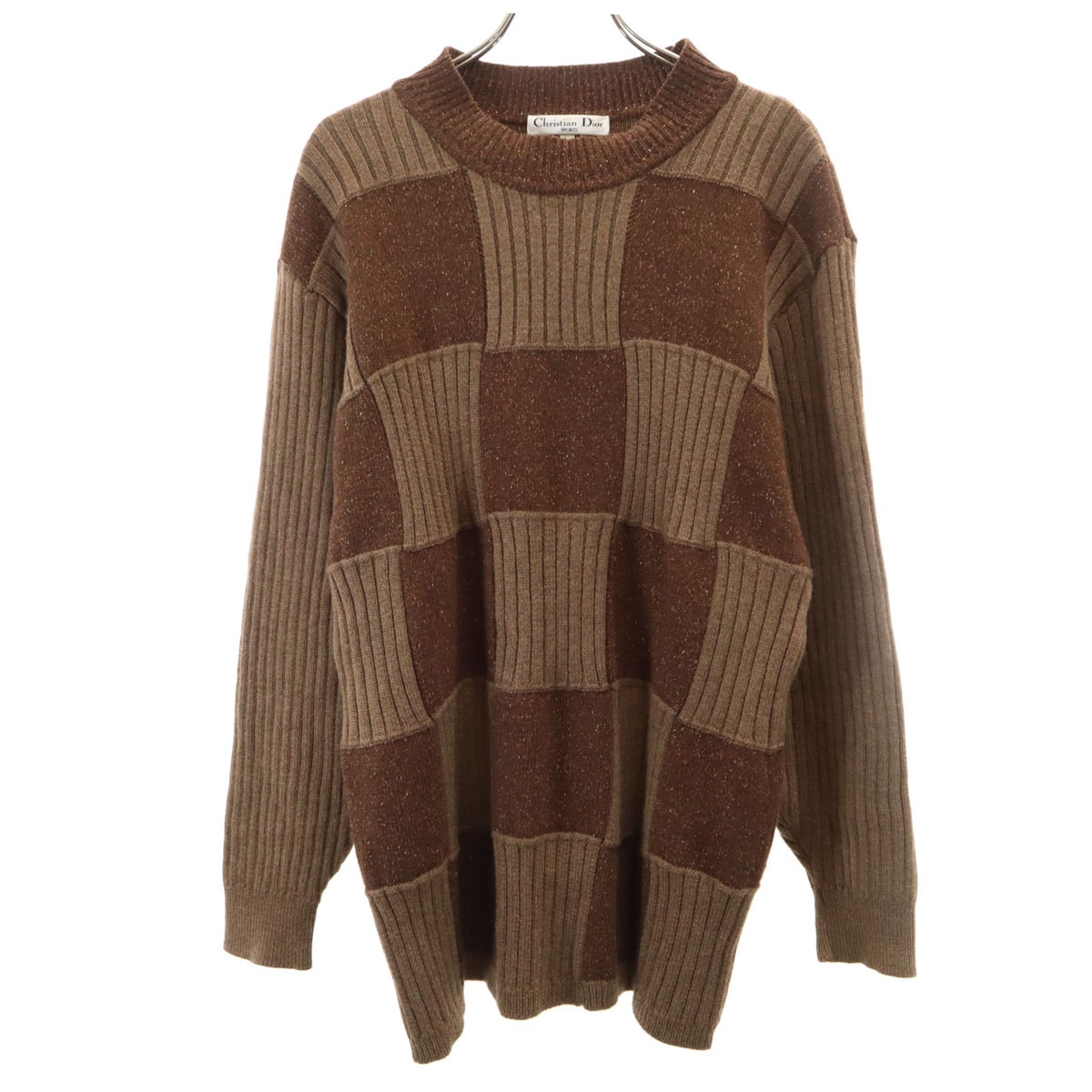 Christian Dior SPORTS クリスチャンディオールスポーツ 90s オールド 長袖 セーター L ブラウン ニット