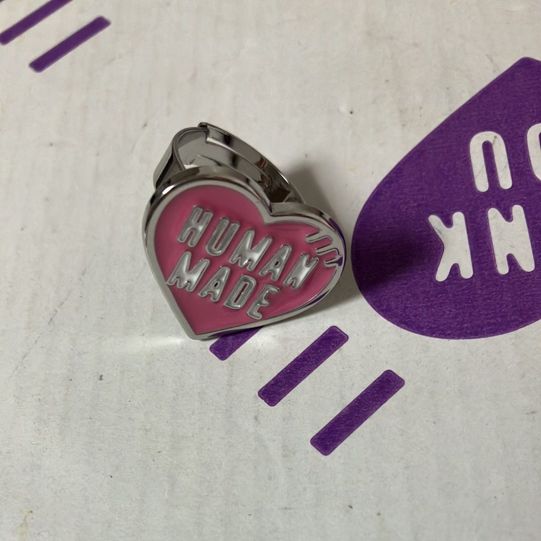 HUMAN MADE Heart Ring "Pink" HM29GD155