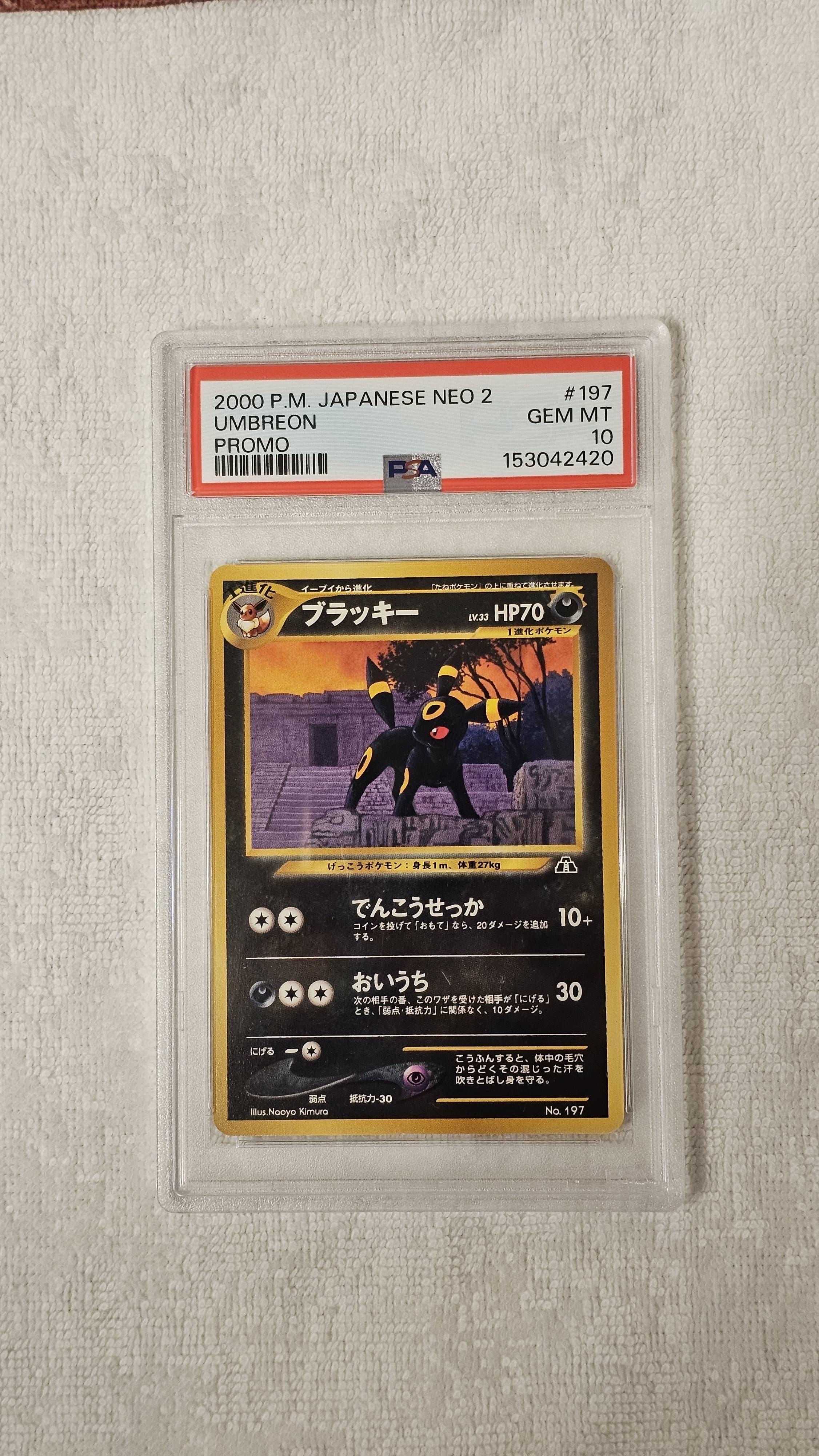 PSA10】ブラッキープレミアムファイル2: 旧裏[neoP2 No.197