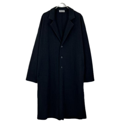 ヨウジヤマモトプールオム HX-T37-177 ブラック WOOL RING SOFT COMPRESSION CHESTER COAT コート 3