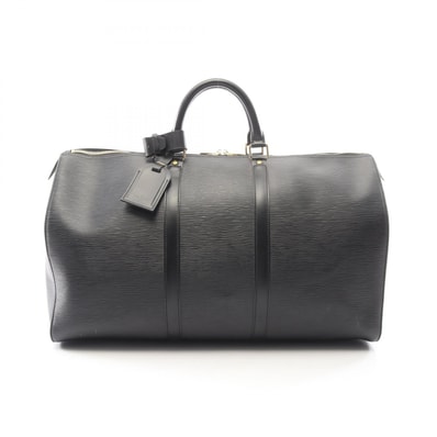 ルイ・ヴィトン LOUIS VUITTON キーポル50 エピ ノワール ボストンバッグ バッグ レザー メンズ レディース ブラック系 M42962 【中古】