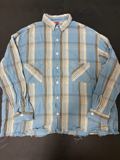 Saint Mxxxxxx SA Flannel Shirt "Blue"