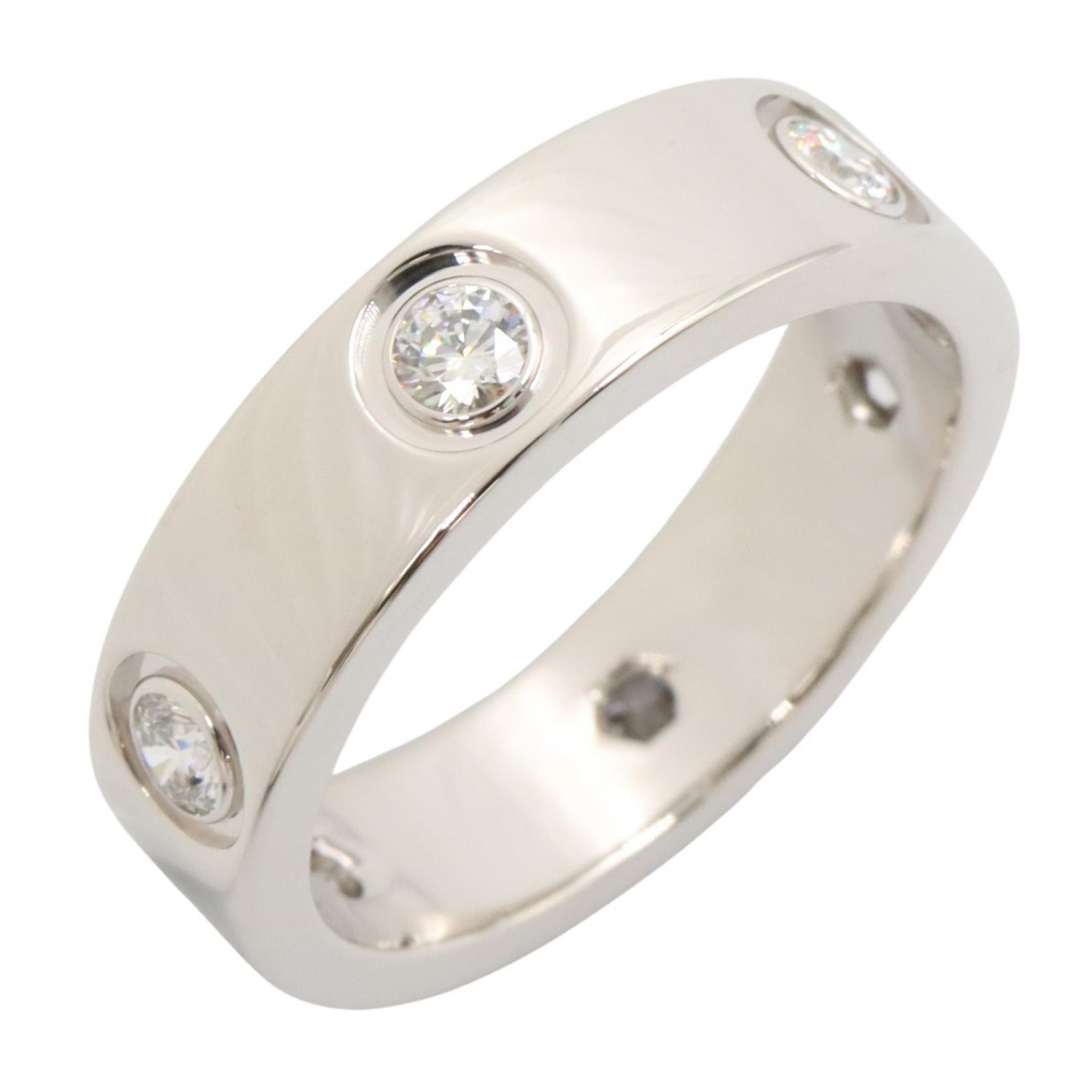 カルティエ CARTIER ラブリング 6PD リング・指輪 ジュエリー K18WG(ホワイトゴールド) ダイヤモンド レディース シルバー系 / クリア系 B4032500 【中古】