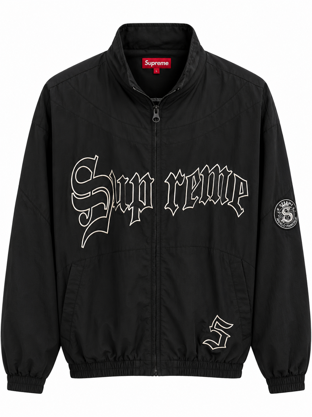 Supreme Old English Track Jacket "Black"