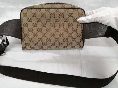 GUCCI GG Canvas Body Bag "Brown"