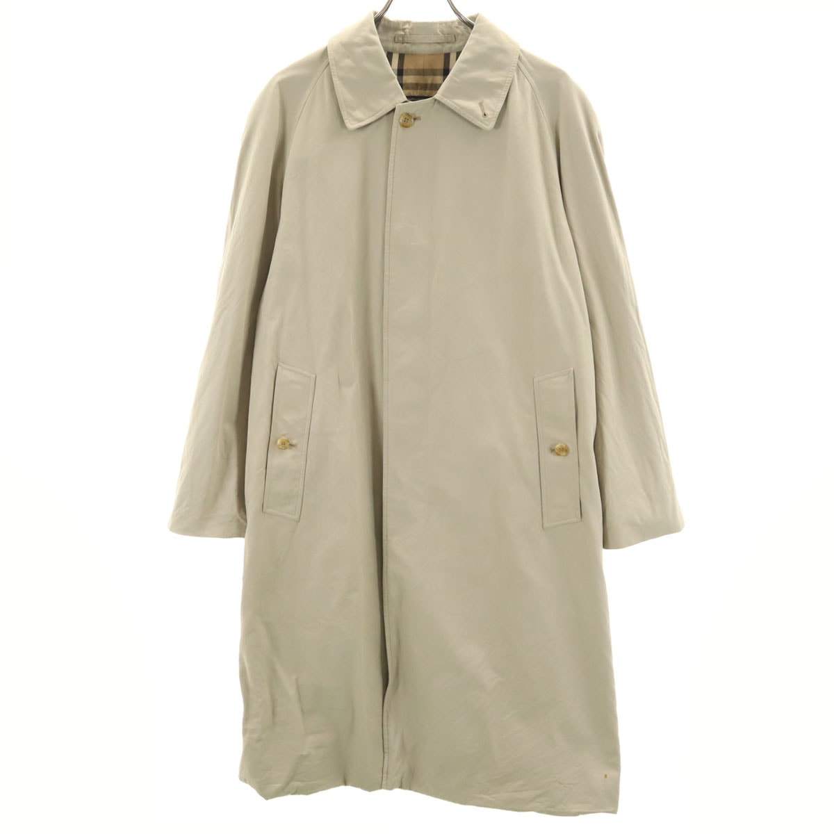Burberrys バーバリーズ 90s 英国製 オールド ステンカラーコート 44 グレージュ