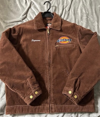 Supreme x Dickies Corduroy Work Jacket "Brown"
