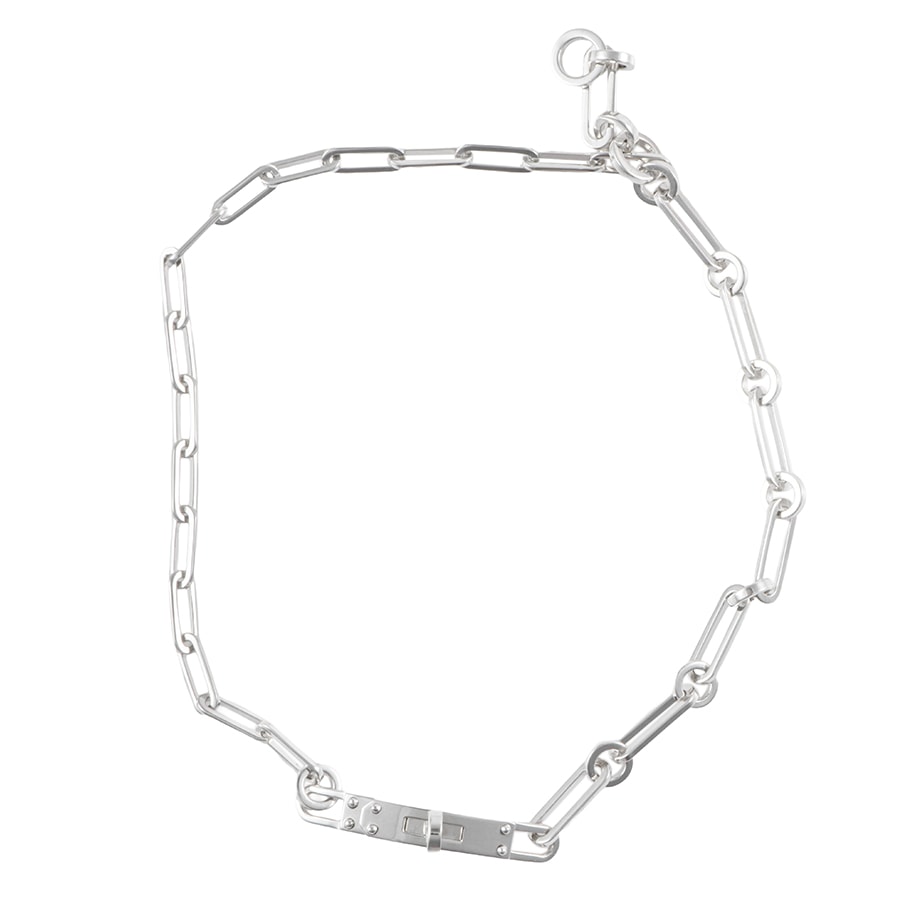 HERMES エルメス ケリーシェーヌ ブレスレット シルバー【中古】