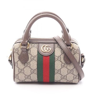 グッチ GUCCI オフィディア シェリーライン GGスプリーム ハンドバッグ バッグ PVCコーティングキャンバス レザー レディース ベージュ系 / ブラウン系 / マルチカラー 78149096IWG8745 【新品】