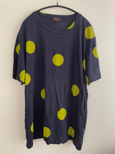 ポールスミス Tシャツ XLサイズ ネイビー ドット柄